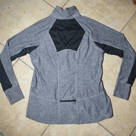 Champion Women's Grey & Black 1/4 Zip Pullover Sweater Size XL - Picture 2 of 15